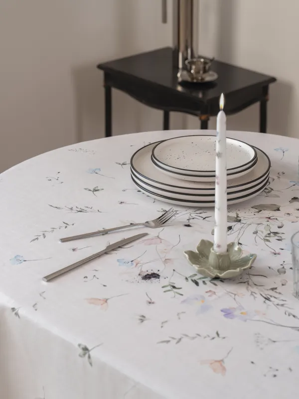 Скатерть, 170х250 см, полиэстер, молочная, Весенние цветы, Flowery, image-6