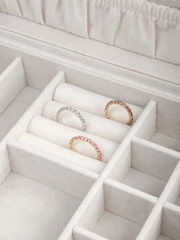 Шкатулка для украшений, 20х15 см, с зеркалом, дерево/искусственная кожа, серая, Premiere one, image-5