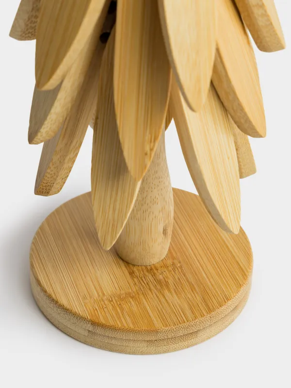 Подставка под горячее, 20 см, 3 шт, складная, Елка, Bamboo, image-3