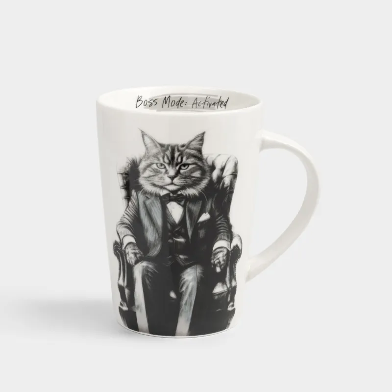 Кружка, 420 мл, Кот в костюме, Cat