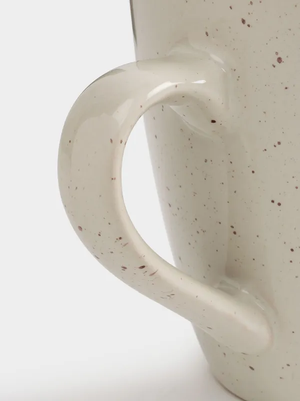Кружка, 400 мл, 2 шт, керамика, бежевая, в крапинку, Speckled, image-7