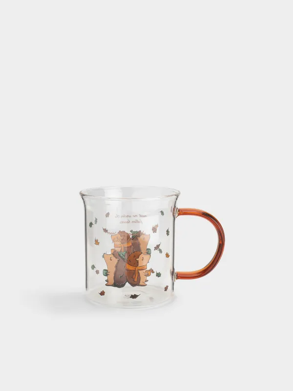 Кружка, 380 мл, Ежики в листьях, Forest hedgehogs, image-0