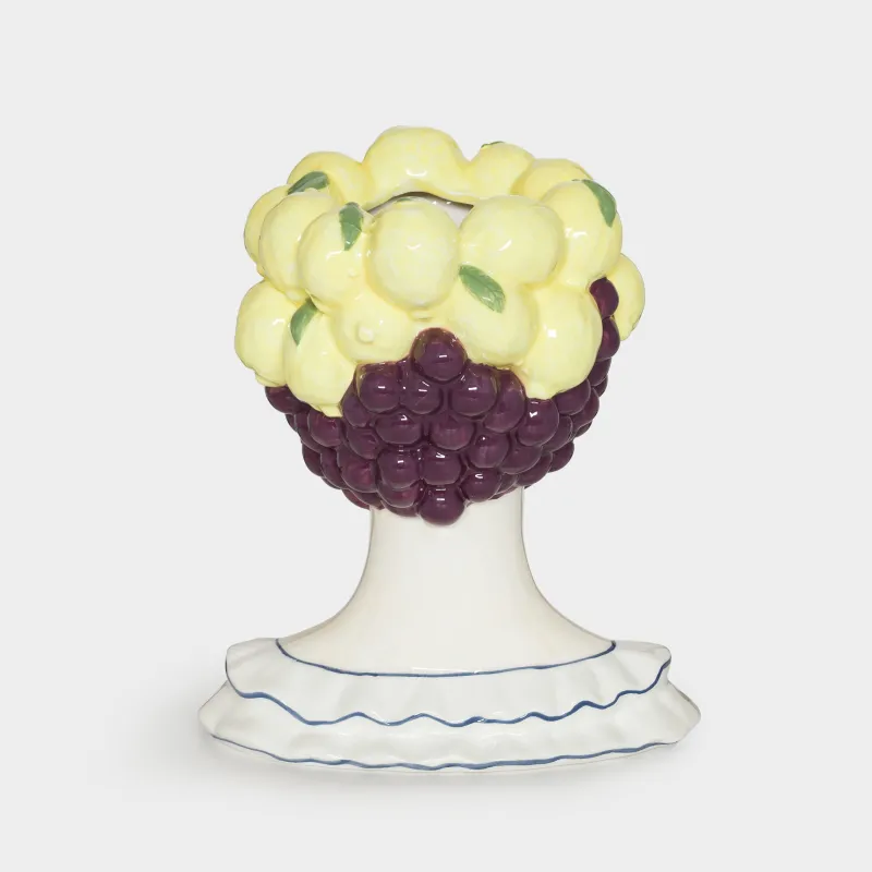 Ваза для цветов, 27 см, декоративная, керамика, Девушка с фруктами, Girls, image-4