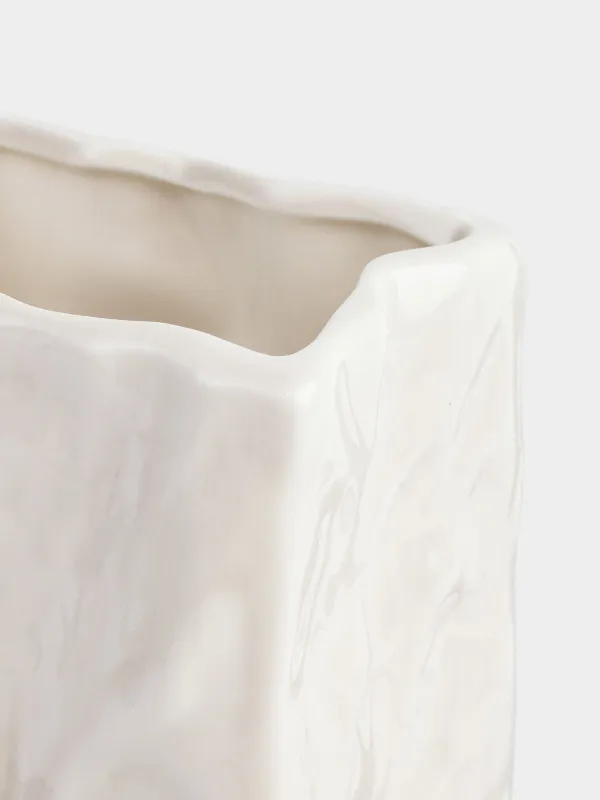 Стакан для ванной комнаты, 12 см, Мятый эффект, Crumple bath, image-3