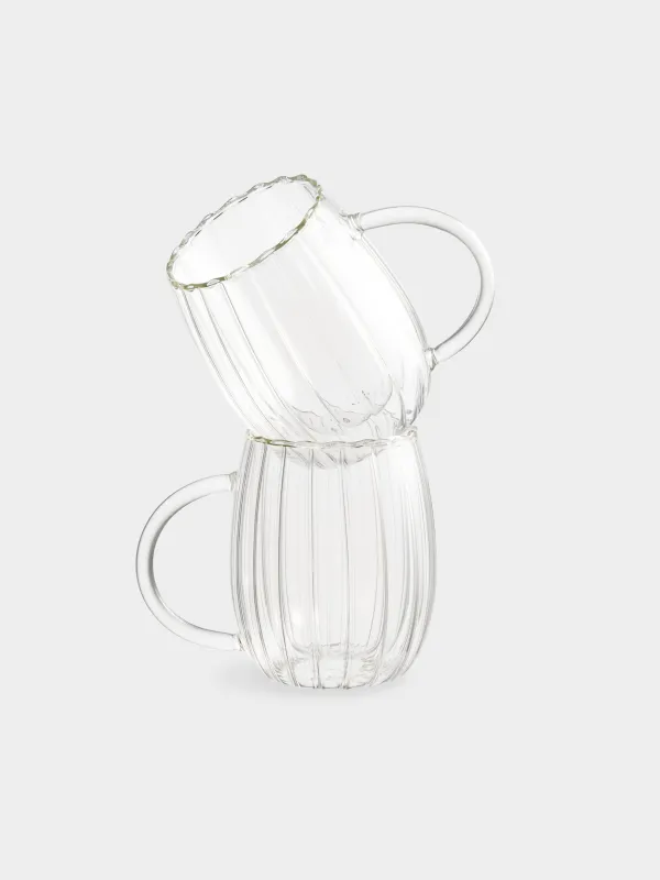 Кружка, 250 мл, 2 шт, стекло Б, перламутр, Air polar, image-0