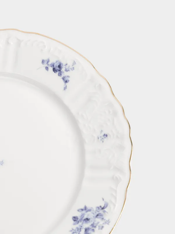 Тарелка закусочная, 20 см, фарфор F, белая, с золотистым кантом, Кролик гжель, Tradition Easter, image-2