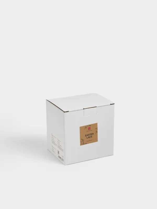 Блюдо пасхальное, 11х9 см, 4 отд, полирезин, зеленое, Кролик, Easter lace, image-5