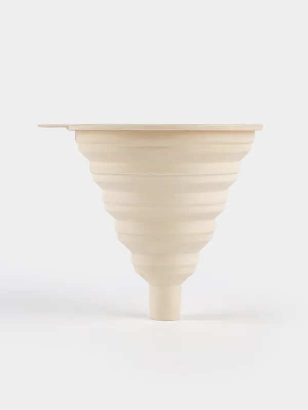 Воронка, 12х11 см, складная, силикон, кремовая, Manny, image-2