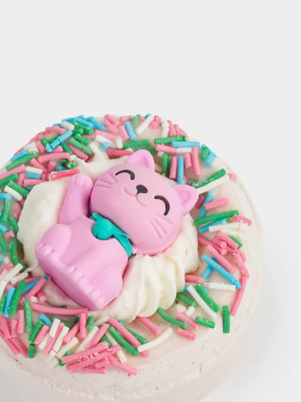 Бомбочка для ванны, 130 гр, с игрушкой, молочная, Молочный шоколад, Кот, Cat, image-4