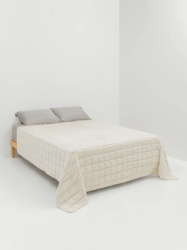 Покрывало, 220х240 см, шенилл/микрофибра, Stitch chenill, image-1