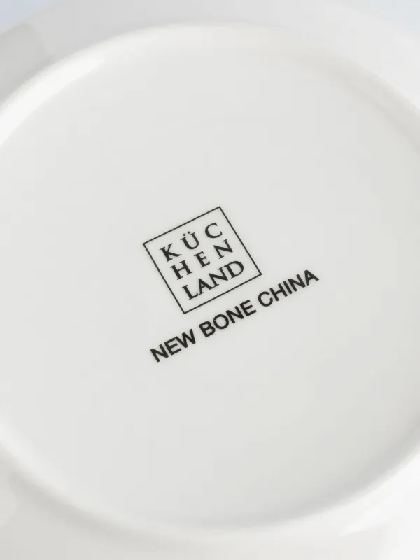 Салатник, 16х6 см, 700 мл, фарфор N, Серые цветы, Watercolor, image-4