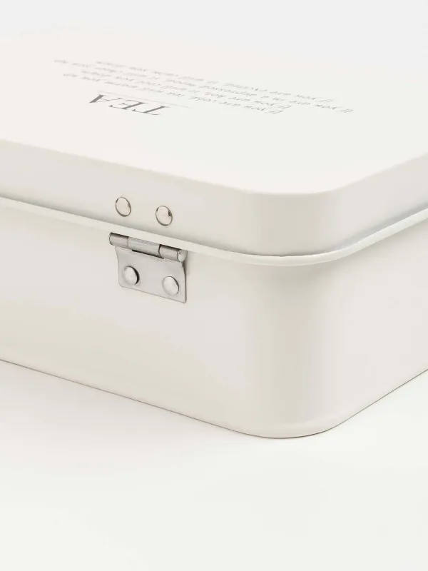 Коробка для чая, 22x17 см, 6 отд, металл/дерево, прямоугольная, молочная, Course, image-7