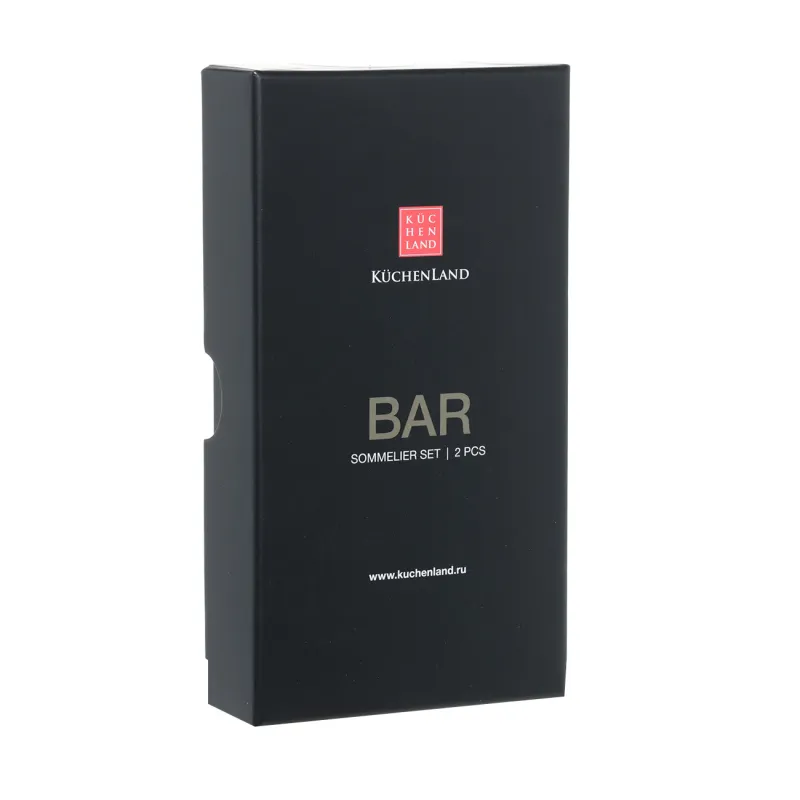 Набор сомелье, 2 пр, металл/силикон, Bar, image-1