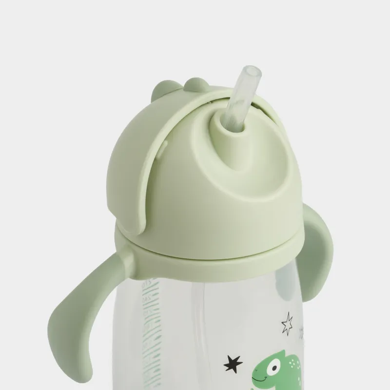 Бутылка-поильник, детская, 360 мл, пластик, зеленая, Хамелеон, Kiddy, image-6