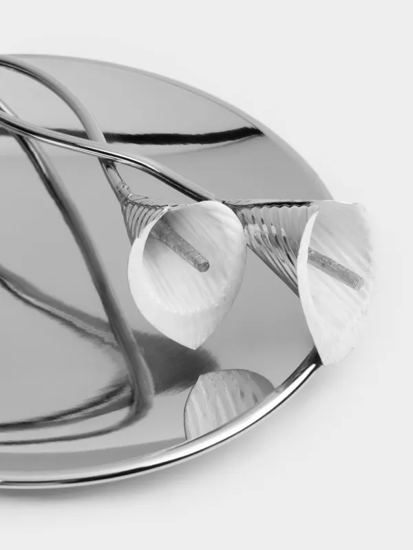 Блюдо декоративное, 20х6 см, металл, Каллы, Fantastic flower, image-3