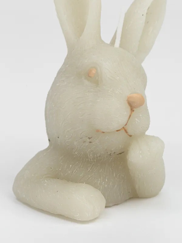 Свеча, 10 см, серая, Кролик, Easter, image-2