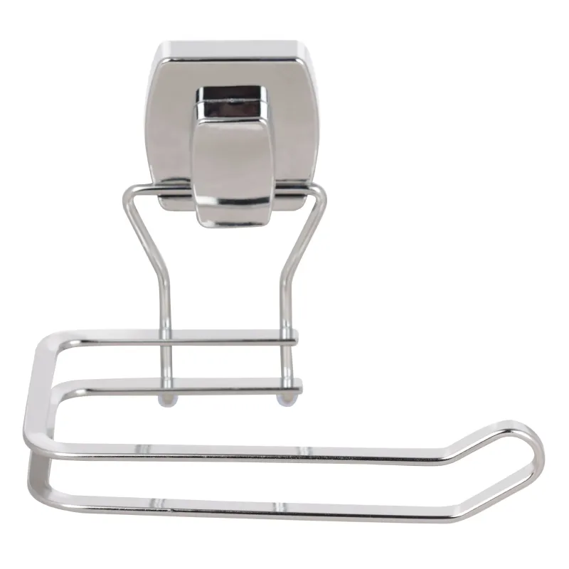 Держатель для туалетной бумаги, 17 см, на вакуумной присоске, металл/пластик, Method, image-0