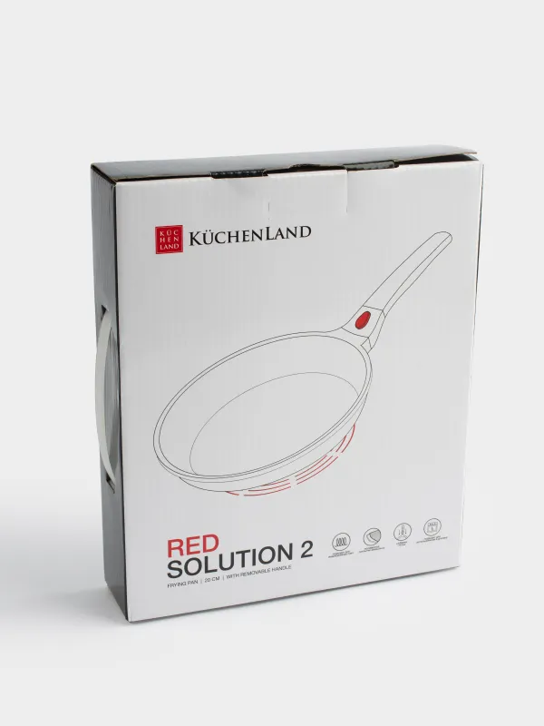 Сковорода, 20 см, съемная ручка, с покрытием, Solution Red 2, image-8