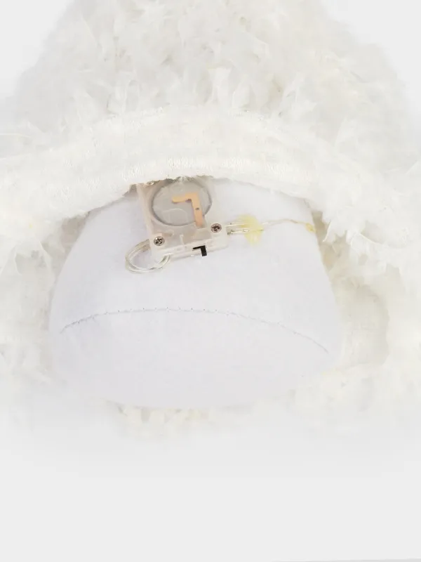 Изделие декоративное, 24 см, с подсветкой, полиэстер/пластик, бело-золотистое, Angel figurine, image-4