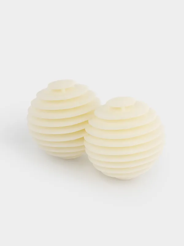 Шарик для стирки, 6 см, 2 шт, резина, белый, Сфера, Washing ball, image-1