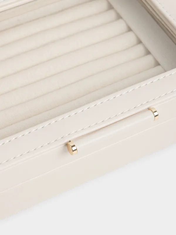 Шкатулка для украшений, 20х15 см, искусственная кожа/МДФ, бежевая, Premiere one, image-1