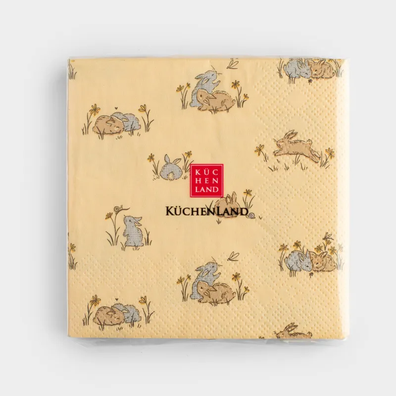 Салфетки бумажные, 21х21 см, 20 шт, Easter, image-3