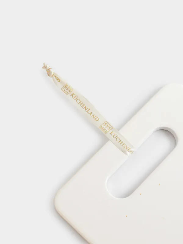 Подставка под горячее, 18х24 см, керамика/пробка, прямоугольная, Лошадь и дома, Snow sparks, image-4