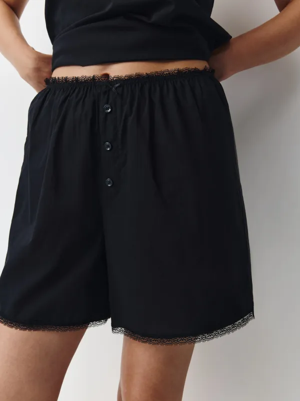 Шорты женские, домашние, с кружевом, Delia, image-2