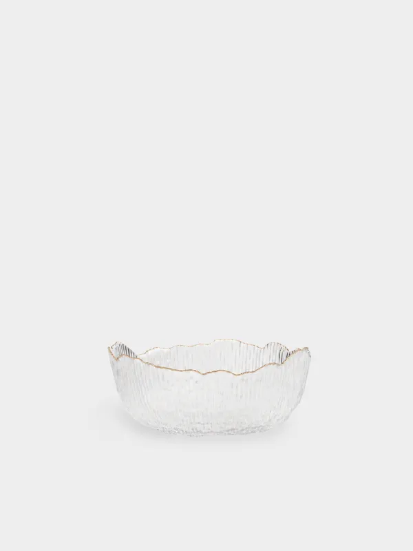 Салатник, 20х9 см, с серебристым кантом, Argos silver, image-0