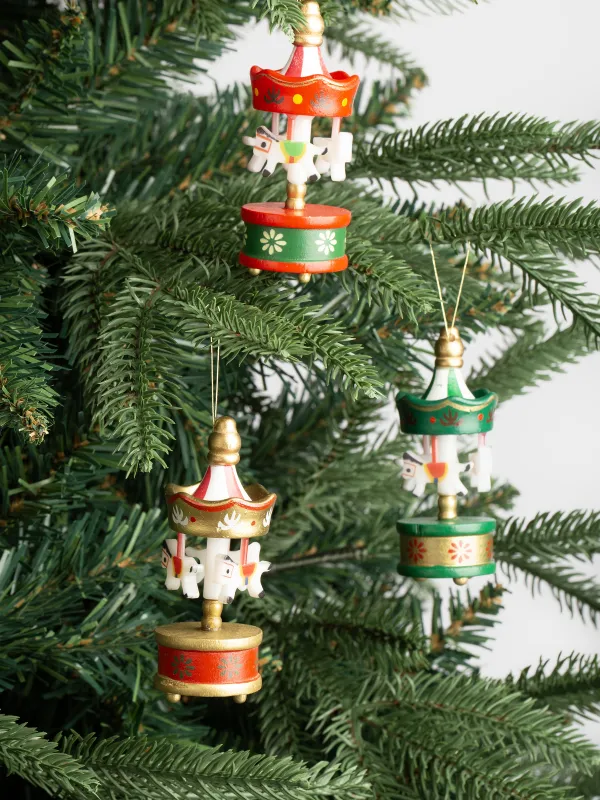 Набор елочных игрушек, 8 см, МДФ, Figure christmas, image-4