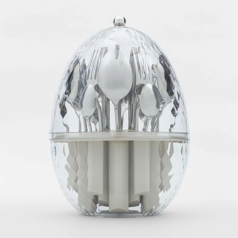 Столовые приборы, 6 перс, 24 пр, в подставке, сталь/пластик, Яйцо, Jakarta, image-4