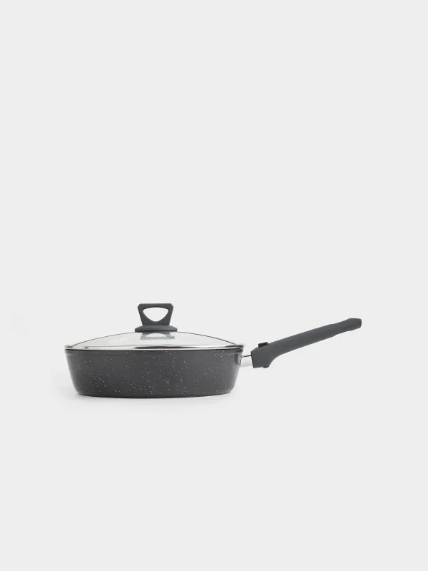 Сотейник, 28 см, с крышкой, съемная ручка, с покрытием, алюминий, Scandia, image-4