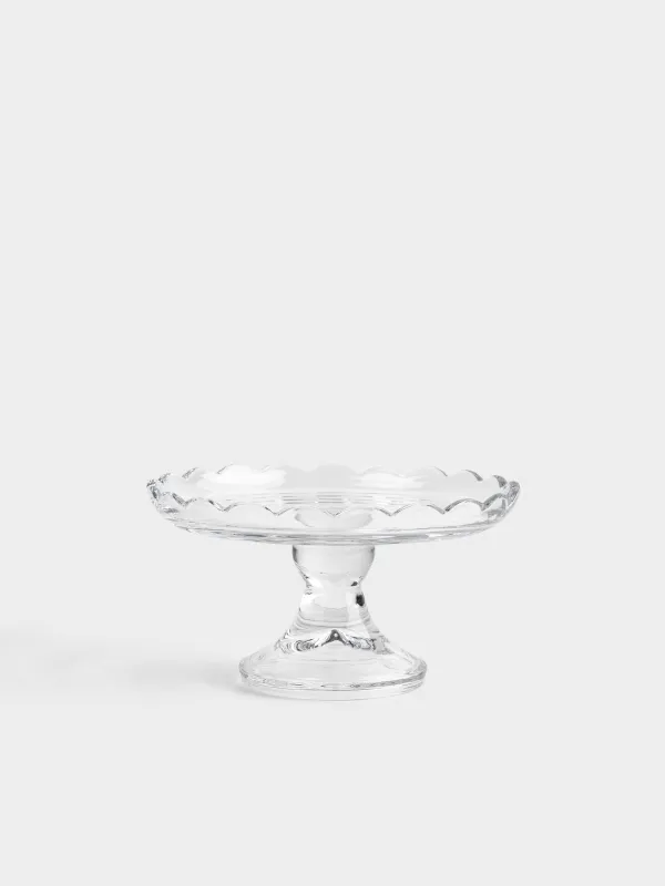 Блюдо на ножке, 20х11 см, стекло, Clear, image-0
