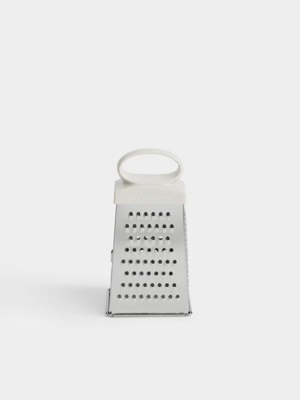 Терка, 13 см, четырехгранная, сталь/пластик, молочная, Soft kitchen, image-0