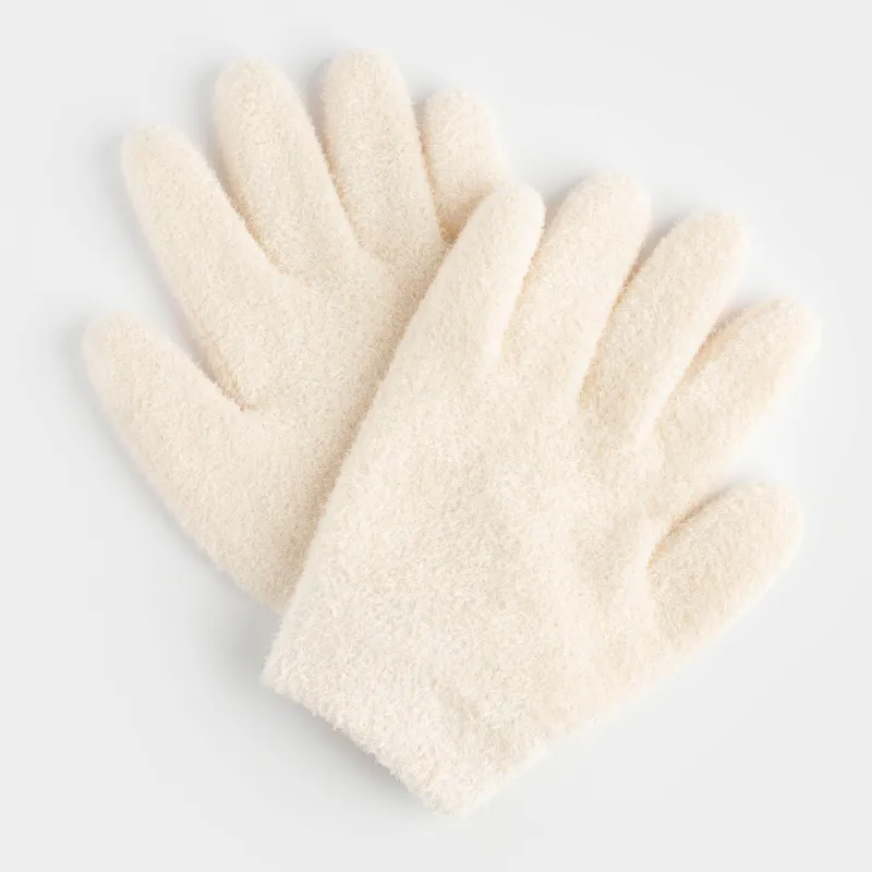 СПА-перчатки гелевые, 20 см, многоразовые, полиэстер, молочные, Spa