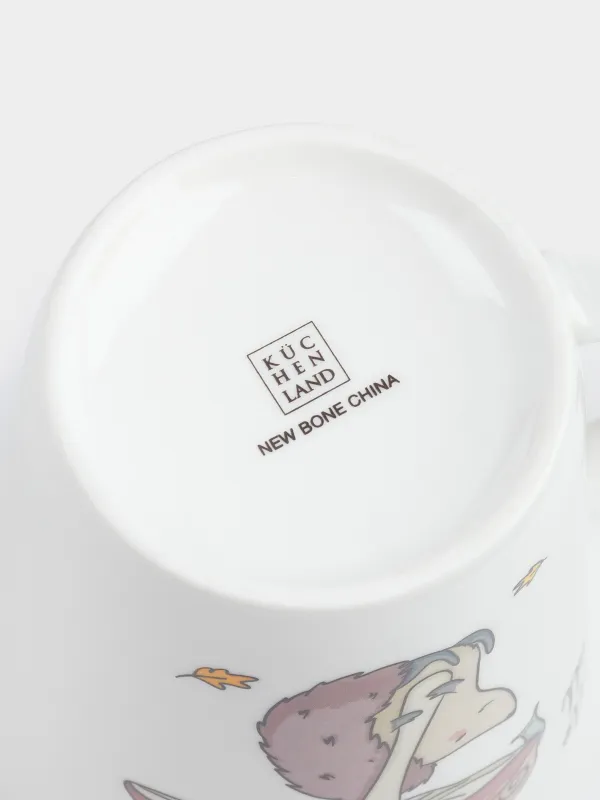 Кружка, 420 мл, Ежик под грибом, Forest animals, image-3