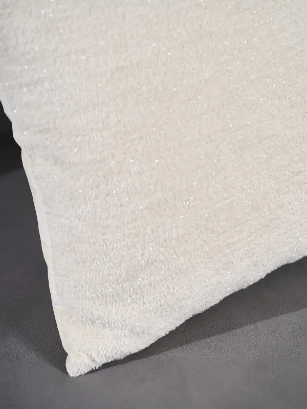 Подушка декоративная, 45х45 см, вельвет, молочная, Velvet, image-3