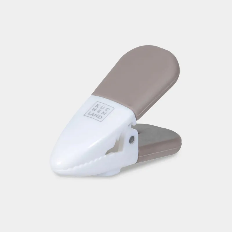 Прищепка для записок, 6 см, с магнитом, пластик, коричневая, Soft Kitchen