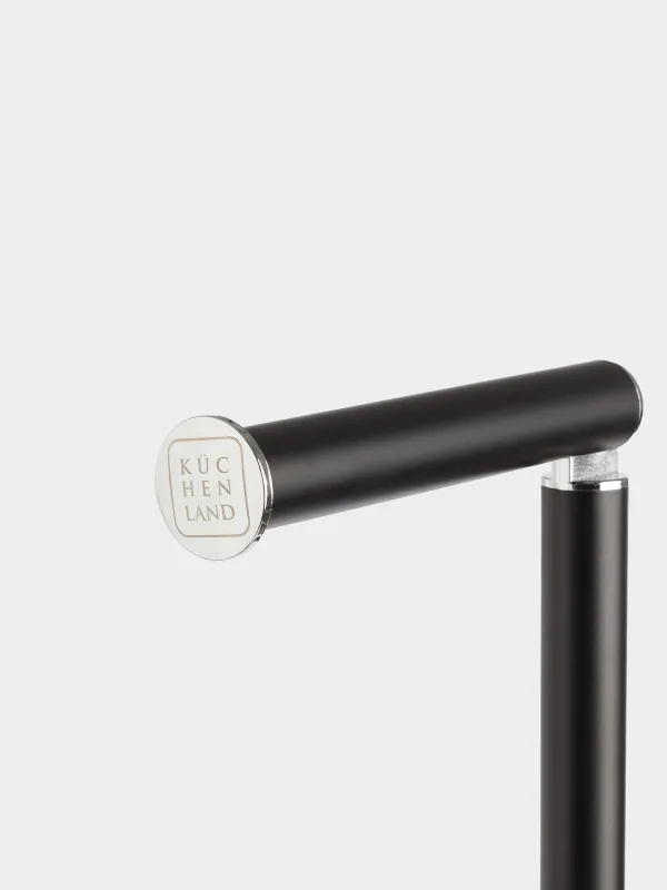 Держатель для туалетной бумаги, 55 см, напольный, сталь, черный, Total black, image-3