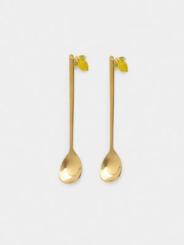 Ложка десертная, золотистая, Sicily, image-0