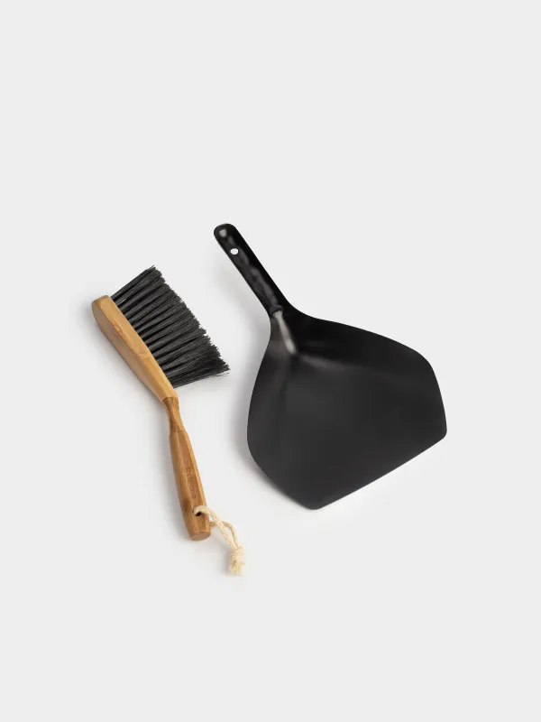 Щетка для мусора с совком, 33 см, Black clean, image-4