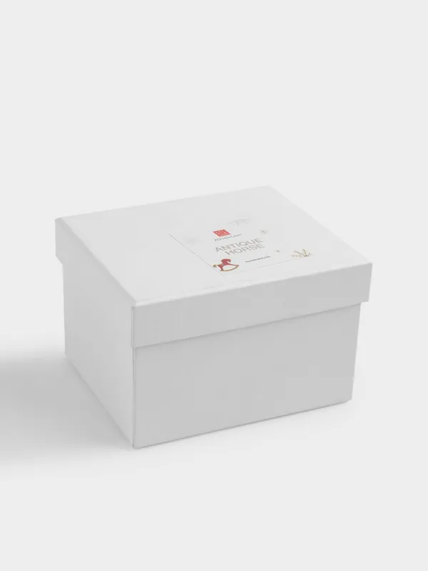 Шкатулка, 10х8 см, металл, коричневая, Лошадка, Antique horse, image-4