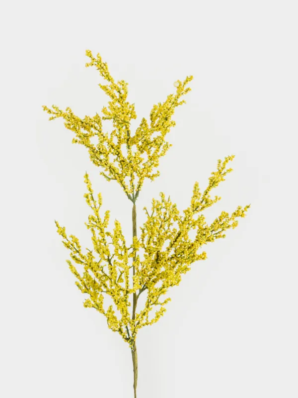 Ветка декоративная, 78 см, пенопласт/металл, Желтые ягоды, Flower garden, image-1