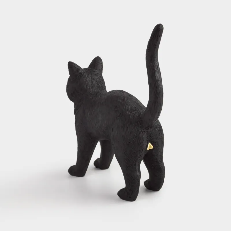 Статуэтка, 24х23 см, полирезин, черная, Кот, Cat night, image-6