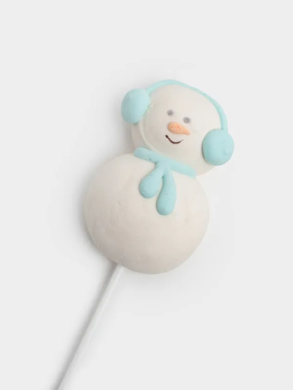 Маршмеллоу, 17 гр, на палочке, белое, Ваниль, Снеговик, Sweet life, image-1