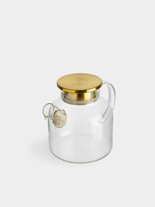 Чайник заварочный, 1,2 л, Classic gold, image-4
