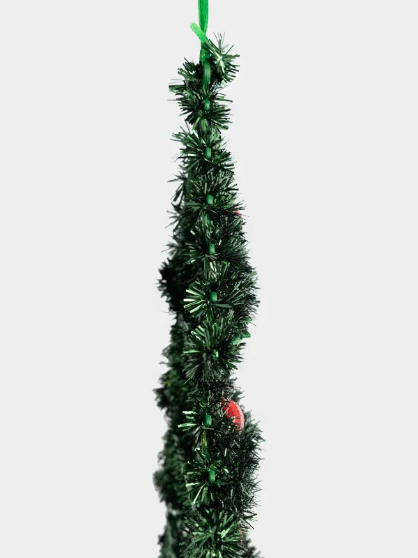 Украшение декоративное, 36 см, подвесное, Елка, Tinsel decor, image-2
