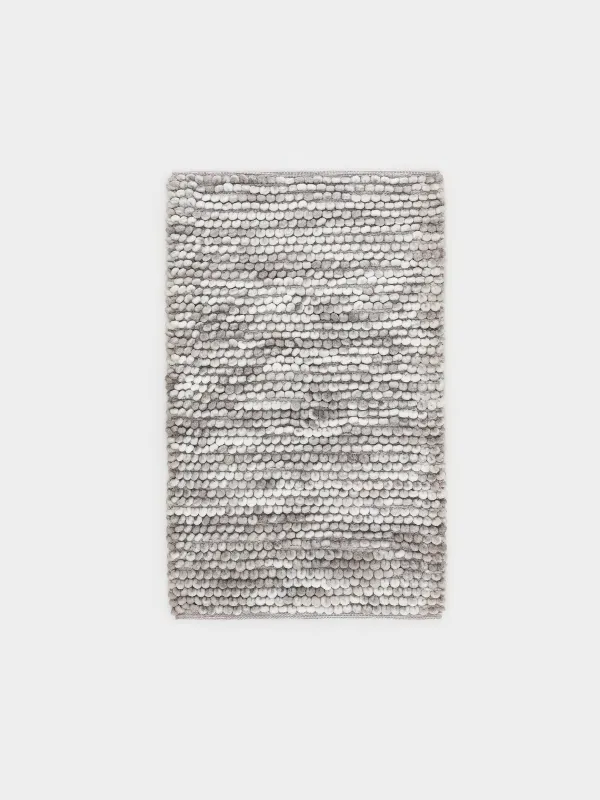 Коврик, 60х100 см, полиэстер/хлопок, серый, Bubbles, image-0