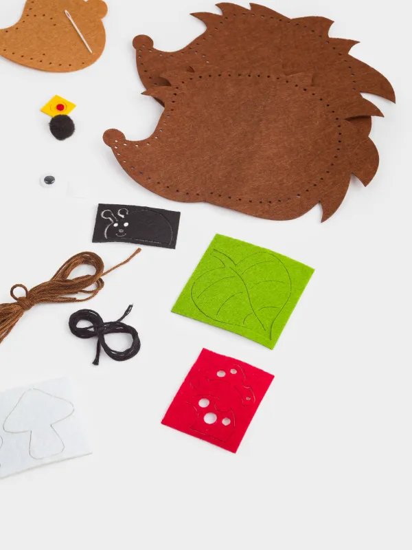 Набор для творчества, рукоделие, из фетра, Ежик, Creativity, image-3