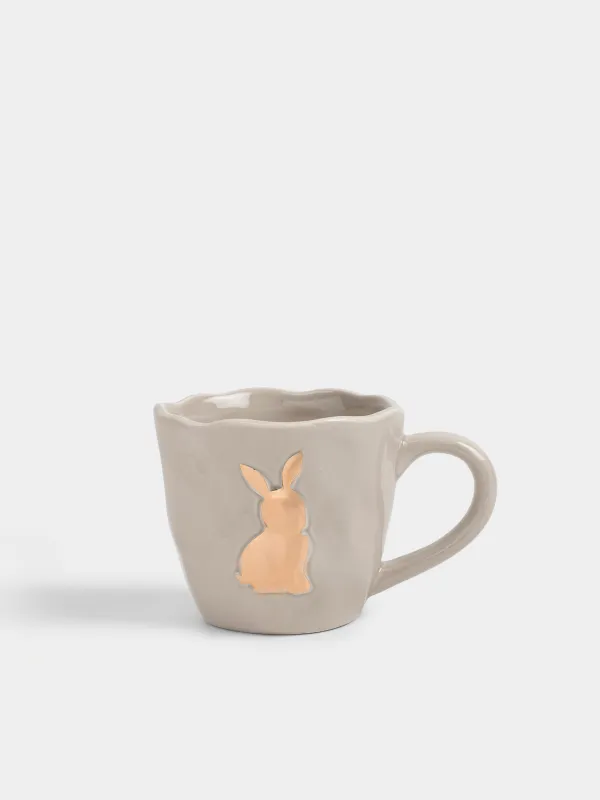 Кружка, 380 мл, Кролик, Rabbit gold, image-0